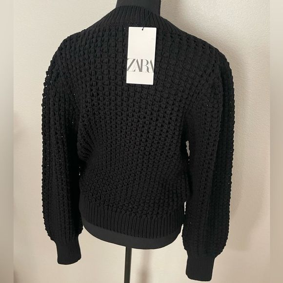 NWT Zara Textured Knit Sweater - Picture 9 of 11